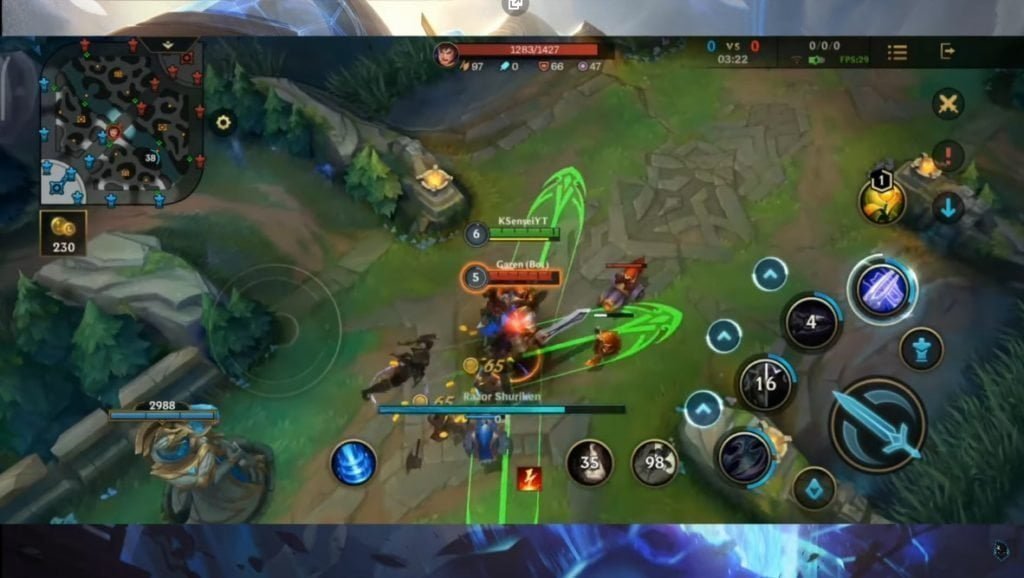 Diferença Wild rift