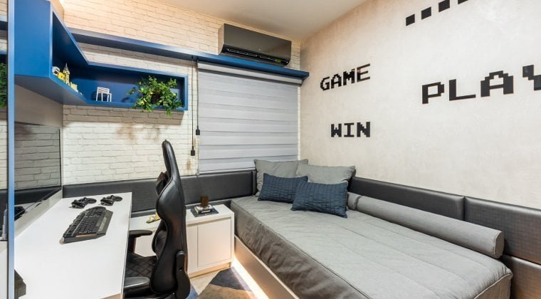 Quarto gamer pequeno