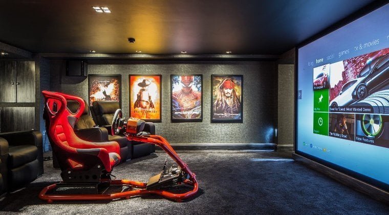 Quarto gamer estilo cinema