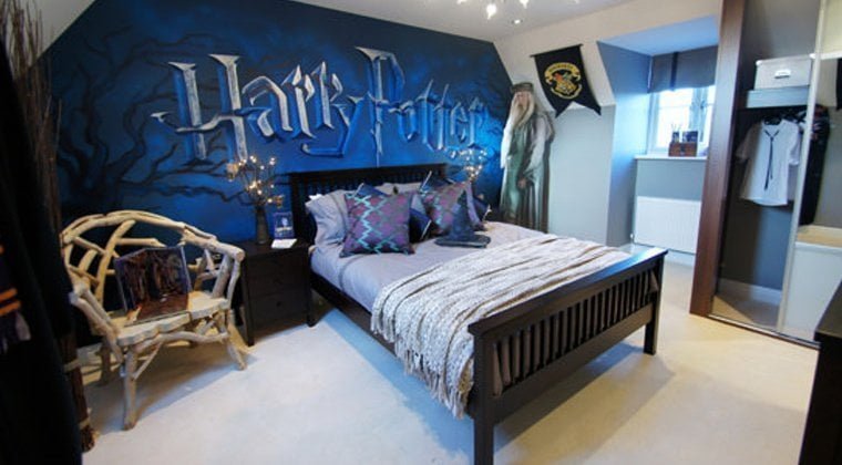 Quarto com tema de Harry Potter