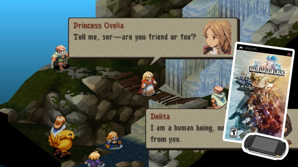 Final Fantasy Tactics The War of the Lions Melhores jogos de PSP RPG