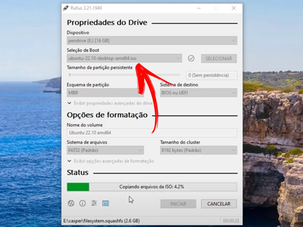 pendrive bootávell inux