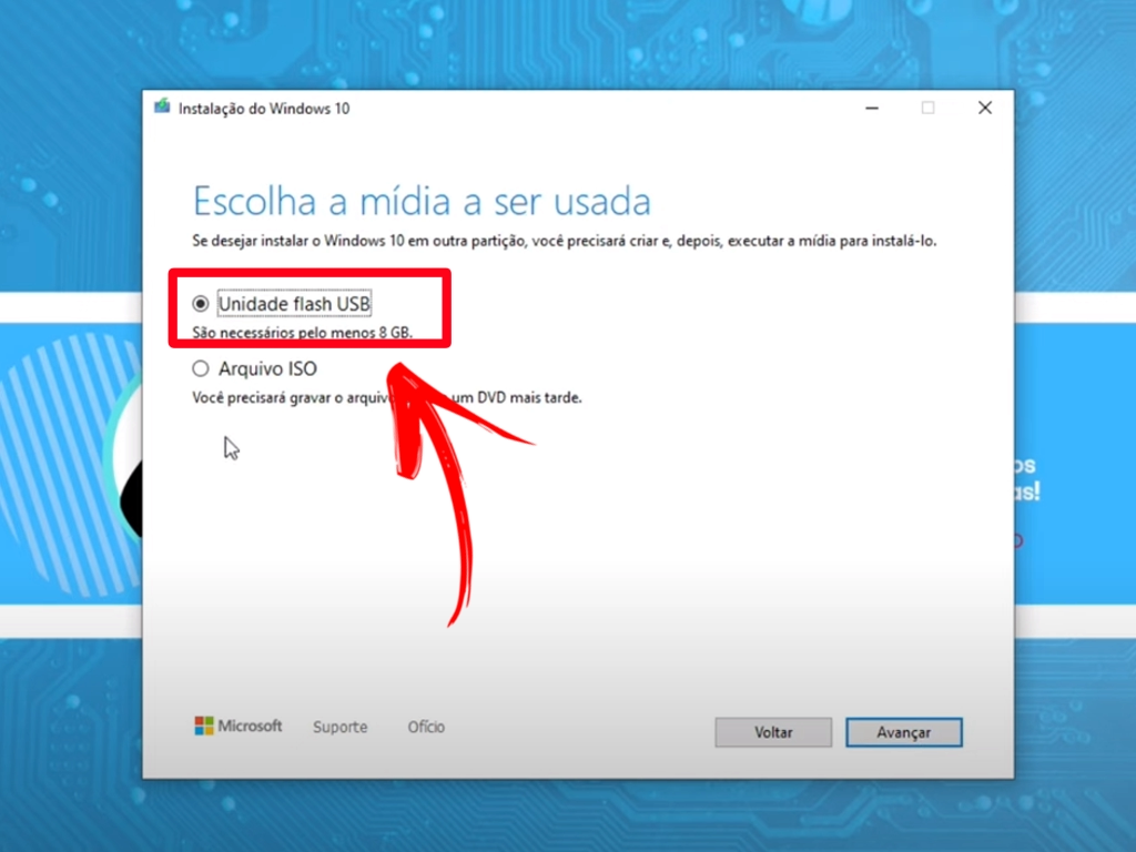 pendrive bootável windows